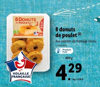 Lidl 8 donuts de poulet offre