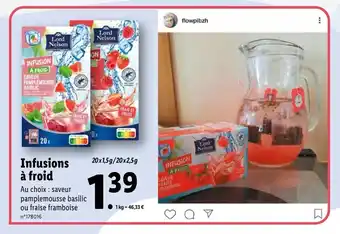 Lidl Infusions à froid offre