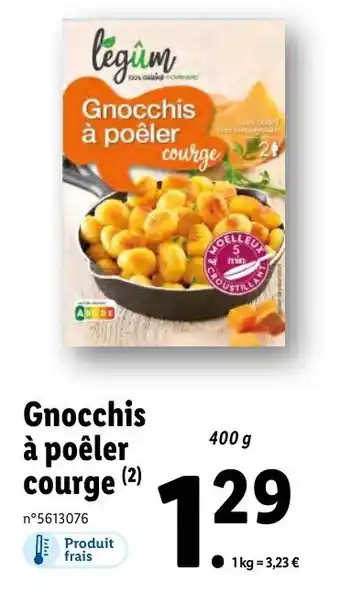 Gnocchis Ă poĂȘler courge