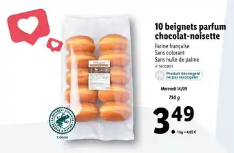 10 beignets parfum chocolat-noisette
