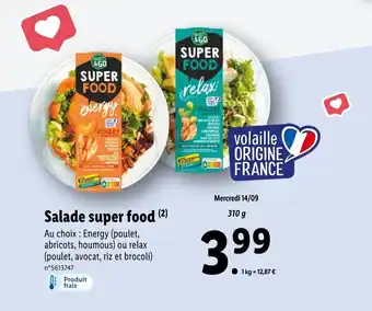 Lidl Salade super food offre