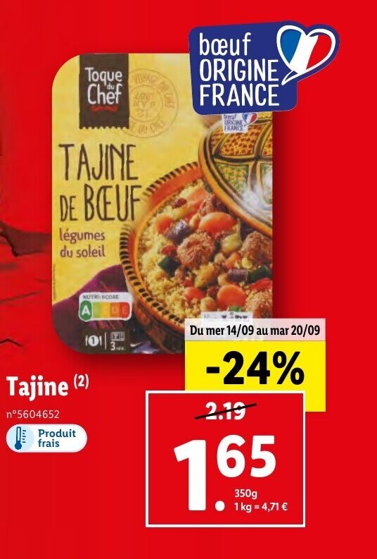 Promo Tajine chez Lidl