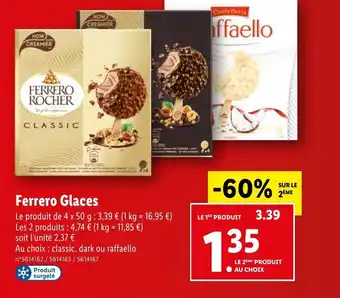 Lidl Ferrero glaces offre