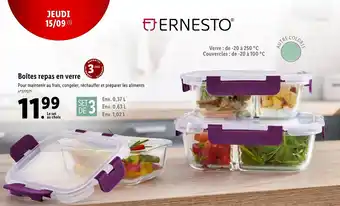 Lidl Boîtes repas en verre offre