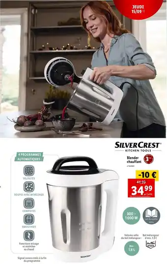 Lidl Blender chauffant offre