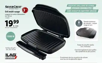 Lidl Grill multi-usage offre
