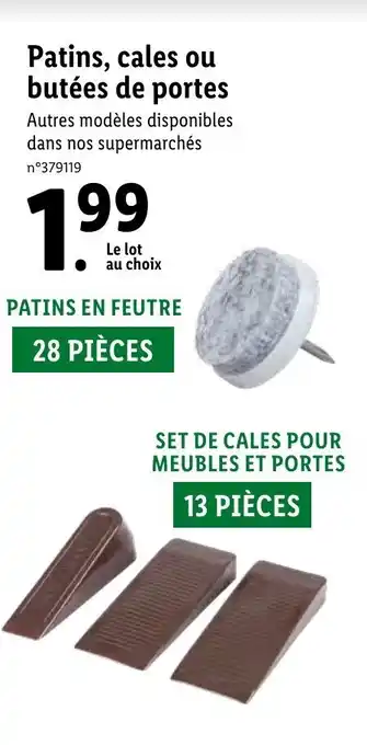 Lidl Patins, cales ou butées de portes offre