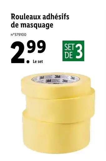 Lidl Rouleaux adhésifs de masquage offre