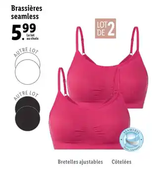 Brassières seamless
