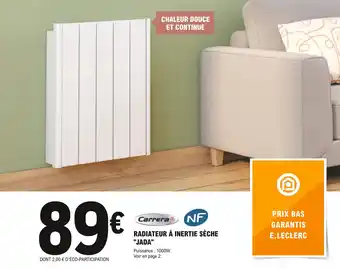 E.Leclerc Brico Radiateur à inertie sèche "jada" offre