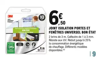 E.Leclerc Brico Joint Isolation Portes Et Fenêtres Universel Bon état offre