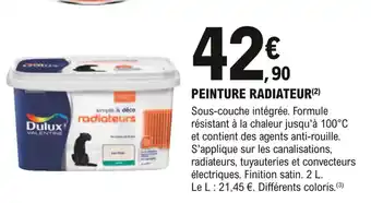 E.Leclerc Brico Peinture Radiateur offre