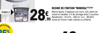 Resine de Finition Mineral