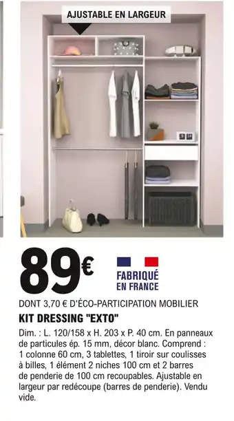 E.Leclerc Brico Kit Dressing Exto offre