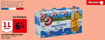 Auchan Auchan lait demi-écrémé offre