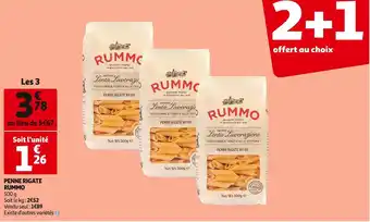 Auchan Rummo penne rigate offre