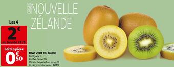 Auchan Kiwi vert ou jaune offre