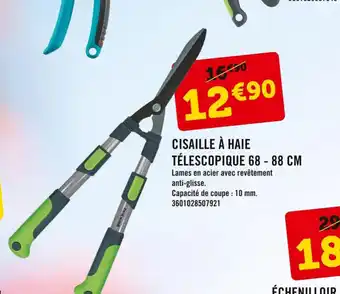 E.Leclerc Cisaille A Haie Télescopique 68 - 88 cm offre