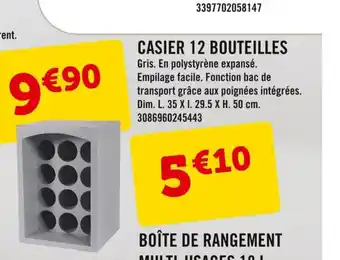 E.Leclerc Casier 12 Bouteilles offre