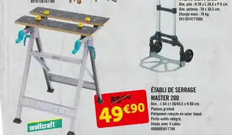 établi De Serrahe Master 200