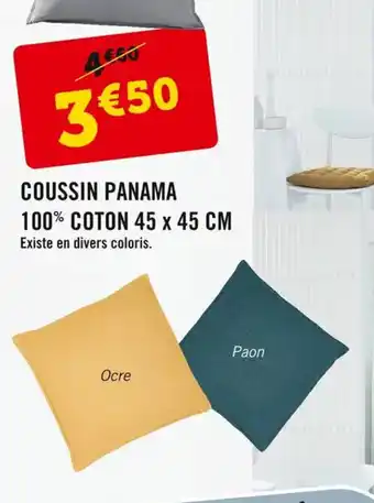 E.Leclerc Coussin Panama 100% Coton 45 x 45 cm offre