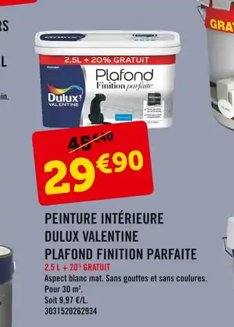 Peinture Intérieure Dulux Valentine Plafond Finition Parfaite