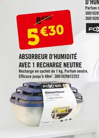 E.Leclerc Absorbeur D'Humidité Avec 1 Recharge Neutre offre