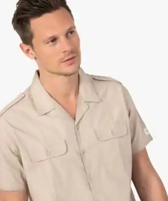 Gémo Chemise homme à manches courtes saharienne vue1 - gemo (homme) - gemo offre