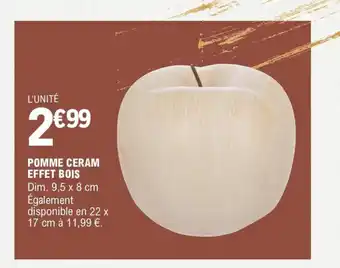 E.Leclerc Pomme Ceram Effet Bois offre