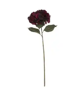 Truffaut Atmosphera - fleur artificielle tige hortensia rubis h 83 cm offre