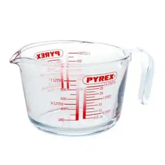Alice Délice Verre doseur avec anse en verre 1000 ml - pyrex offre
