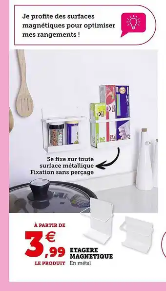 Hyper U Étagère magnétique offre
