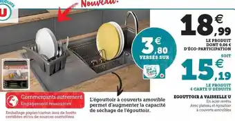 Super U Égouttoir à vaisselle u offre