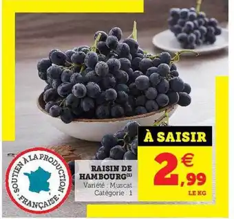 U Express Raisin de hambourg offre