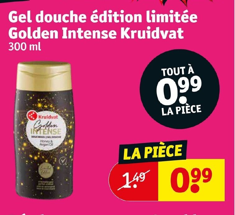 Promo Gel douche édition limitée Golden Intense Kruidvat chez Kruidvat