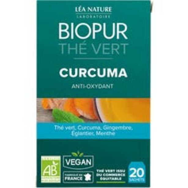 Promo Biopur thé vert curcuma antioxydant chez Léa Nature