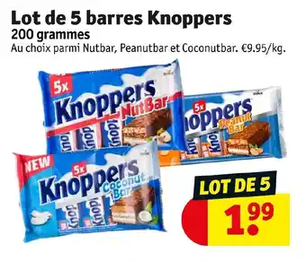 Kruidvat KNOPPERS lot de 5 barres offre