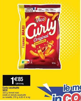 Curly cacahuĂšte vico