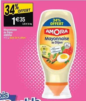Cora x Carrefour Mayonnaise de dijon amora offre