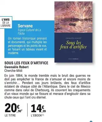 E.Leclerc Sous les feux d'artifice gwenaële robert cherche-midi offre