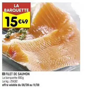 Leader Price Filet de saumon offre