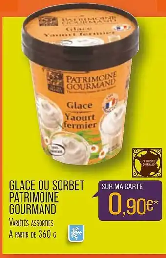 Match Glace ou sorbet patrimoine gourmand offre