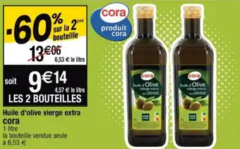 Cora x Carrefour Huile d'olive vierge extra cora offre