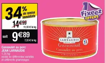 JEAN LARNAUDIE cassoulet au porc