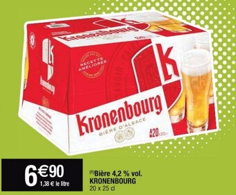 Cora x Carrefour KRONENBOURG bière 4,2% vol. offre