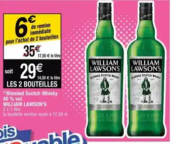 Cora x Carrefour WILLIAM LAWSON'S blended scotch whisky 40% vol. offre