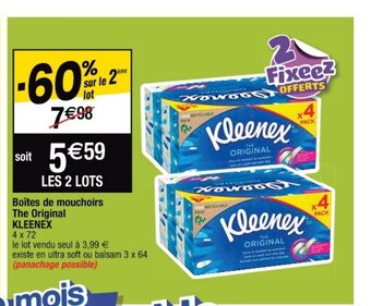 Kleenex Boites de Mouchoirs The Original