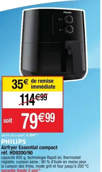Cora x Carrefour Philips Airfryer Essentiel Compact offre