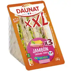 Super U Sandwish suedois triangle xxl daunat offre