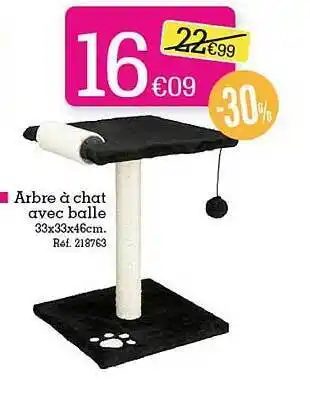 Kandy Arbre à chat avec balle offre